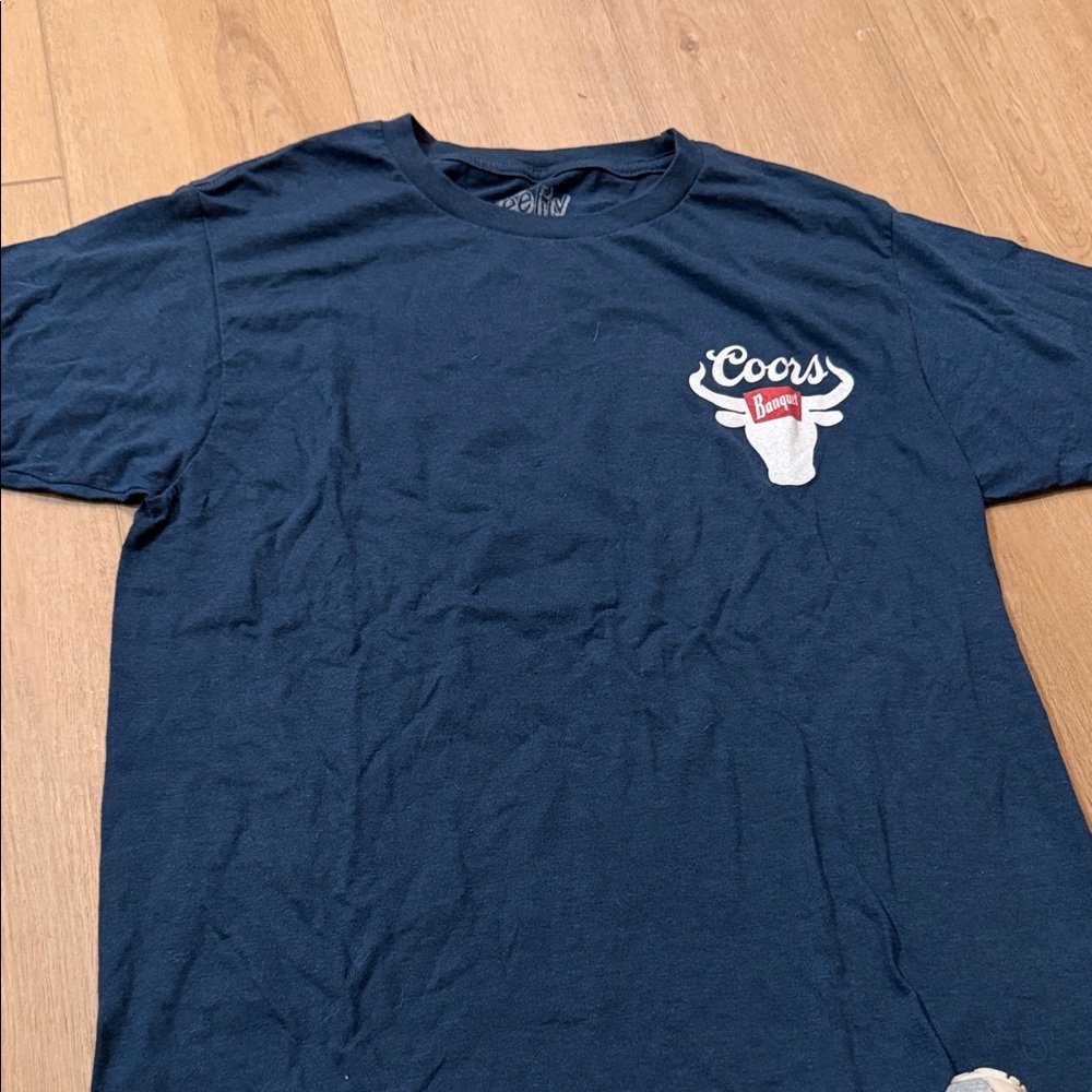 Coors Banquet Navy Short Sleeve Graphic Tee